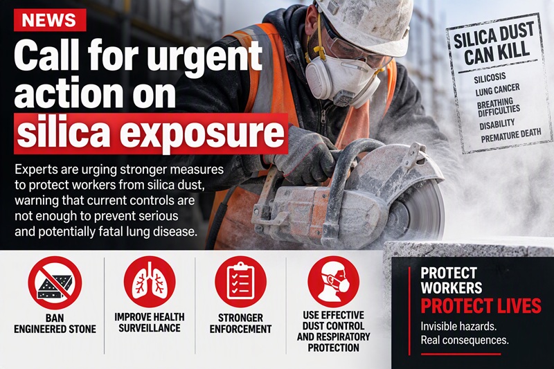 ⚠️ Call for Urgent Action on Silica Exposure
