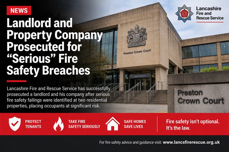 🚨 Landlord and Property Company Prosecuted for “Serious” Fire Safety Breaches