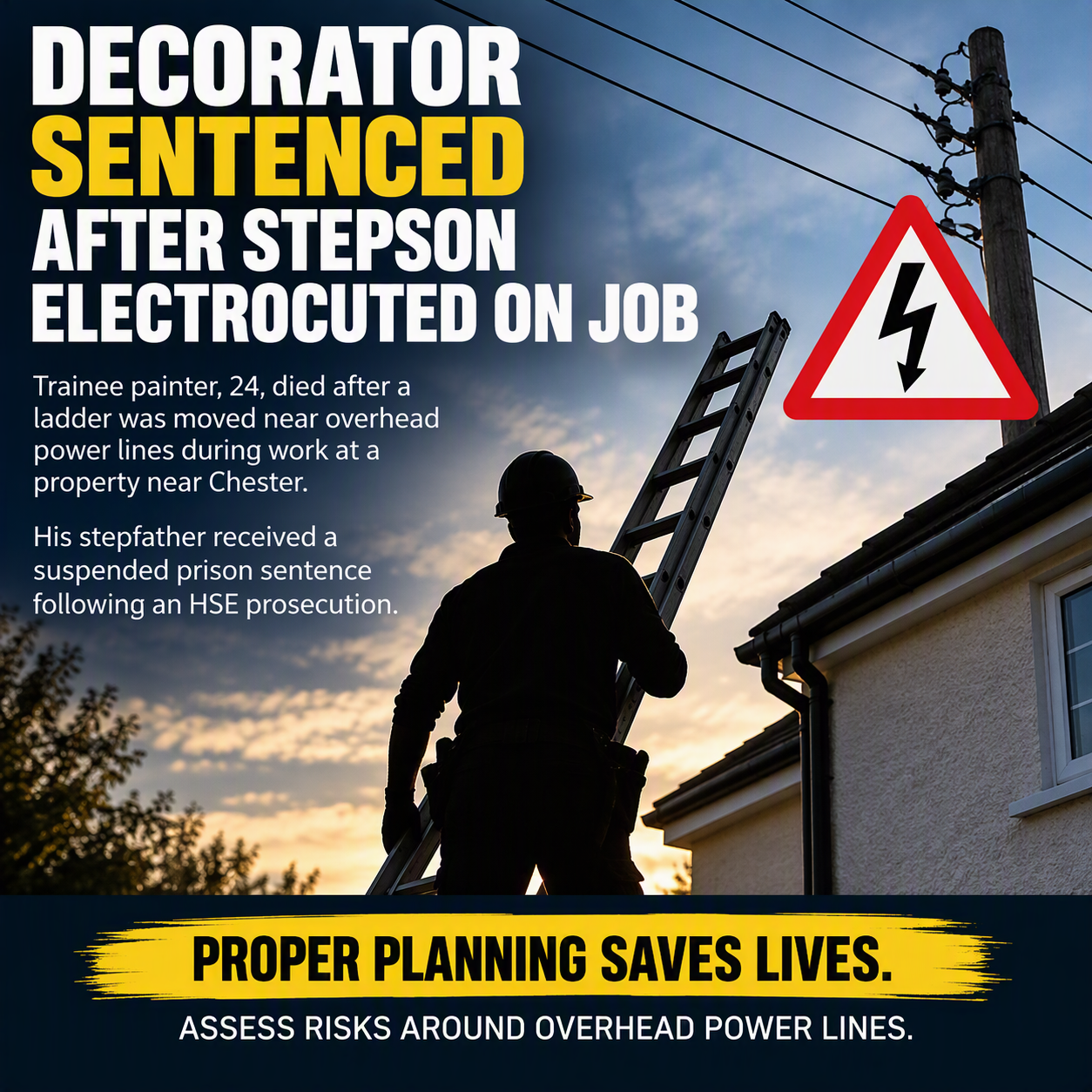 Decorator Sentenced After Stepson Electrocuted on Job